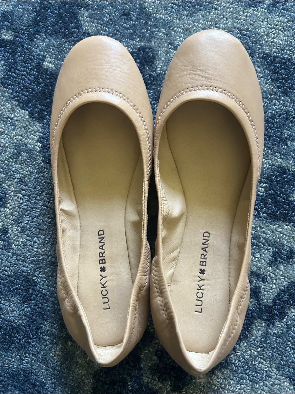 Lucky Brand Emmie Ballet Flat- NWT -Nude-Size 8